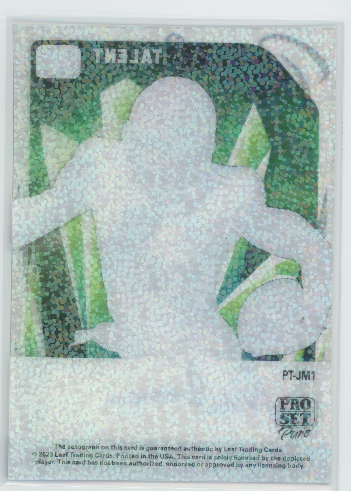 2023 Leaf Pro Set Pure Talent Jalen Milroe #PT-JM1 Autograph 2/5