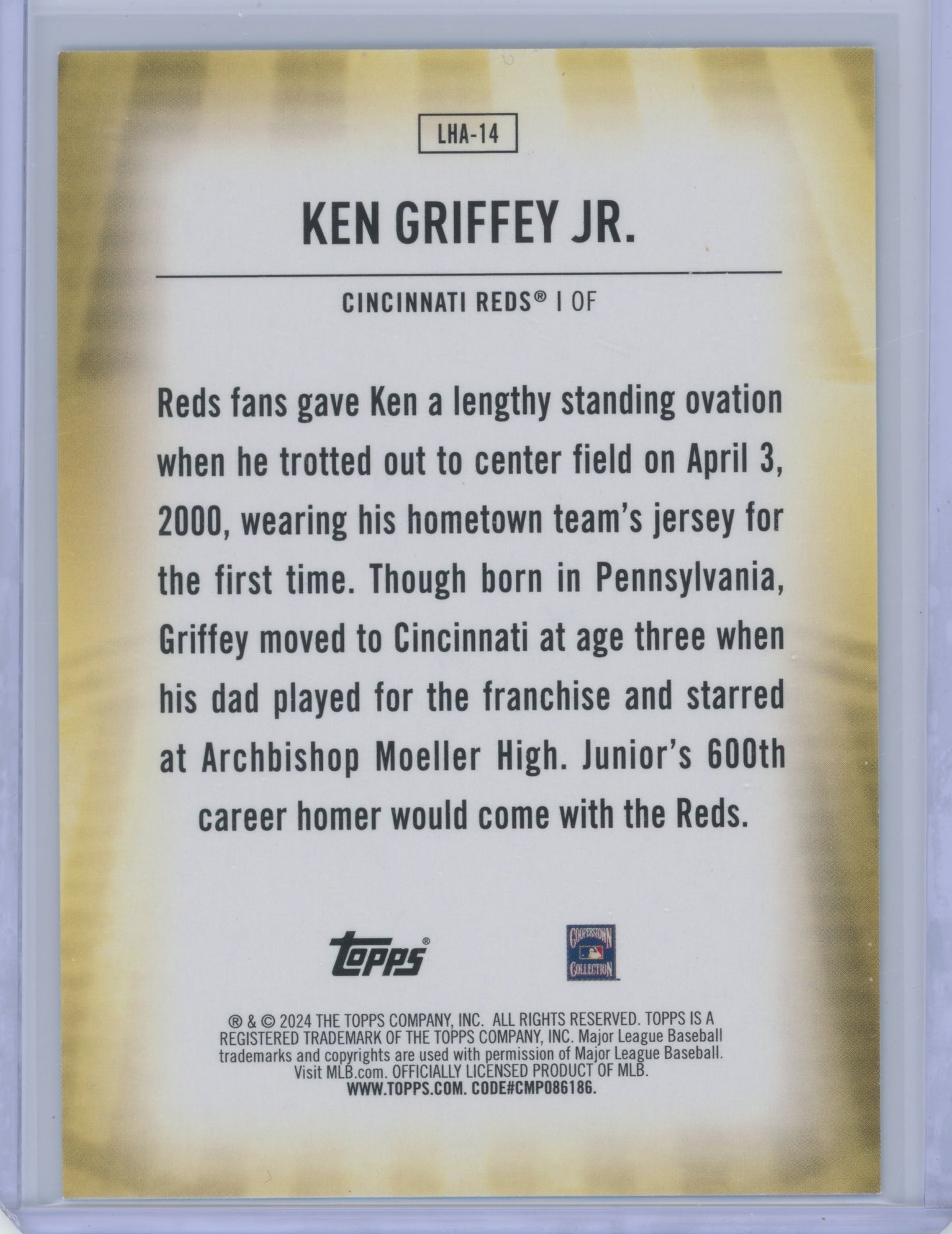 2024 Topps Home Field Advantage Ken Griffey Jr. #LHA-14