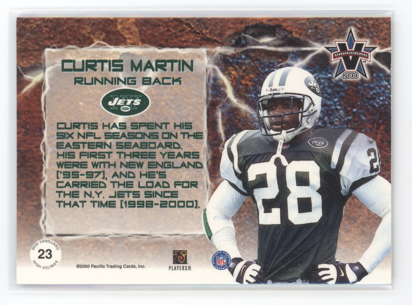 2000 Pacific Vanguard High Voltage Curtis Martin #23 63/99