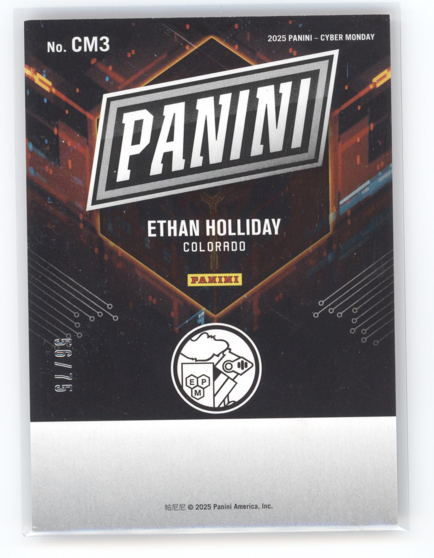2025 Panini Cyber Monday Ethan Holliday #CM3 Red 56/75