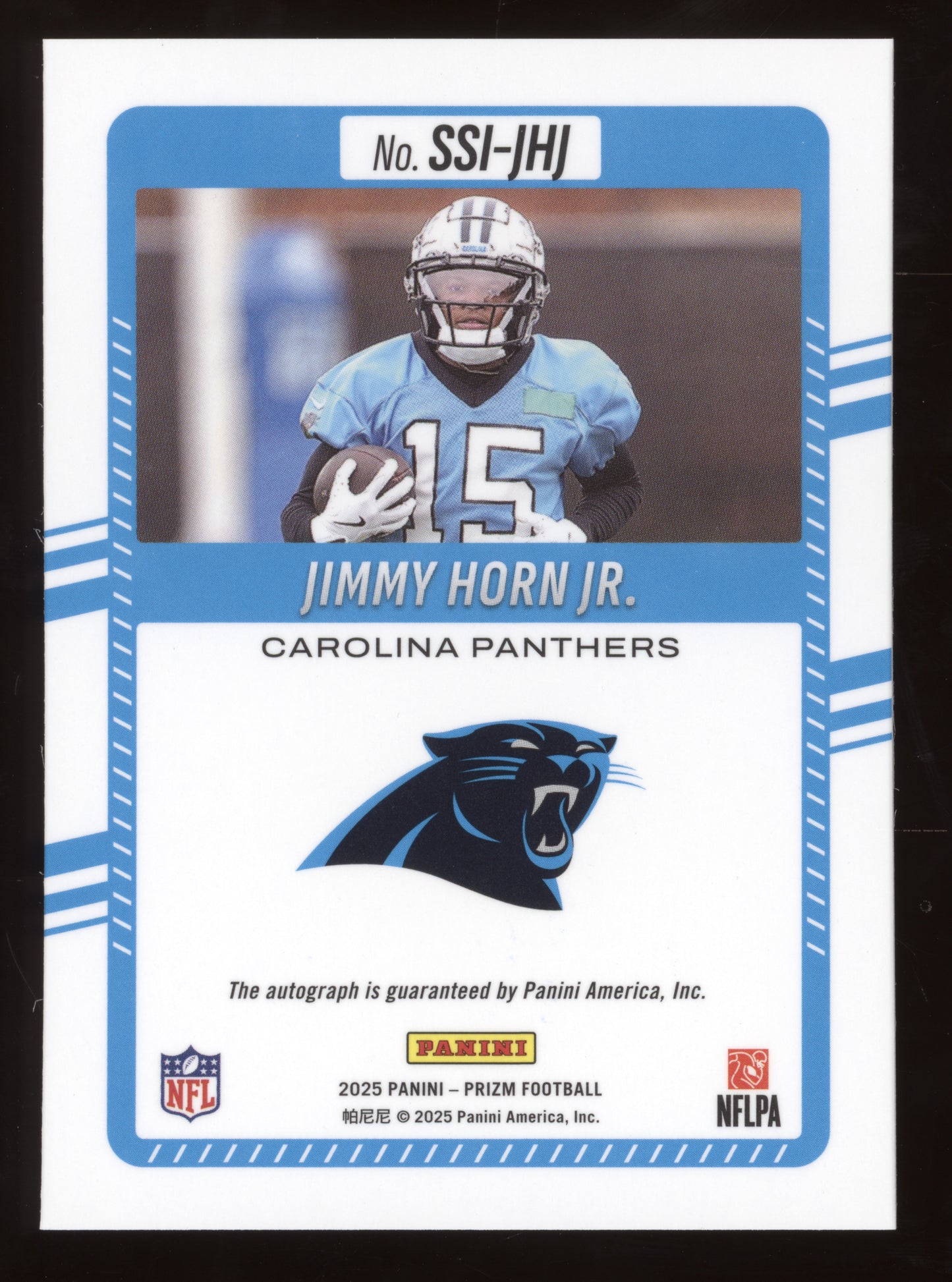 2025 Panini Prizm Football Significant Signatures Jimmy Horn Jr. #SSI-JHJ RC