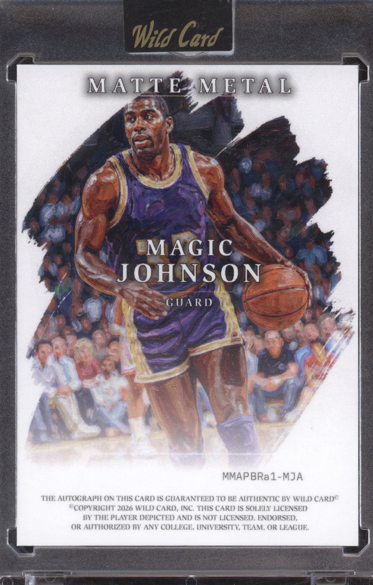 2026 Wild Card Matte Metal Autograph Magic Johnson True 1/1 Artist Proof