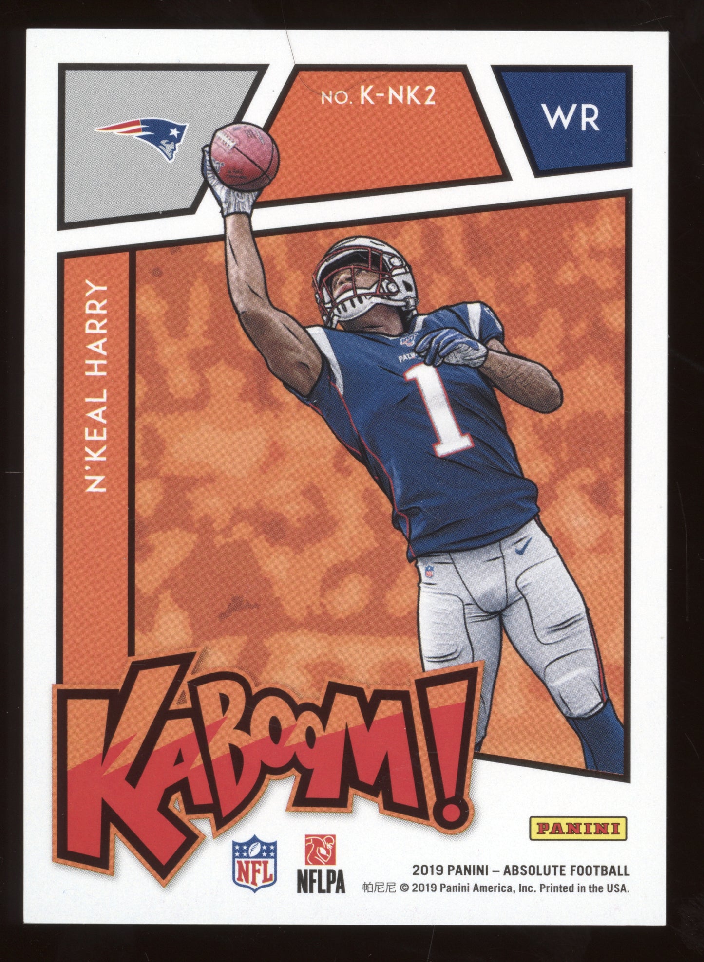2019 Panini Absolute Kaboom! N'Keal Harry #K-NK2 Autographed RC