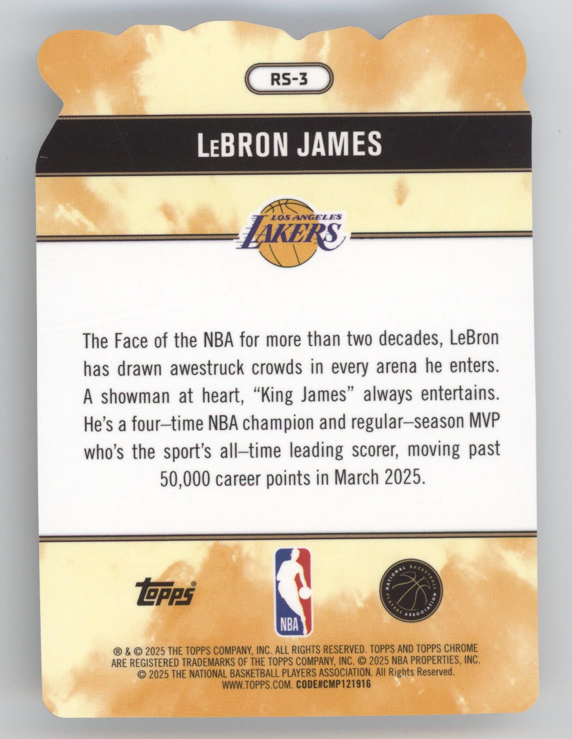 2025 Topps Chrome Rock Stars LeBron James #RS-3