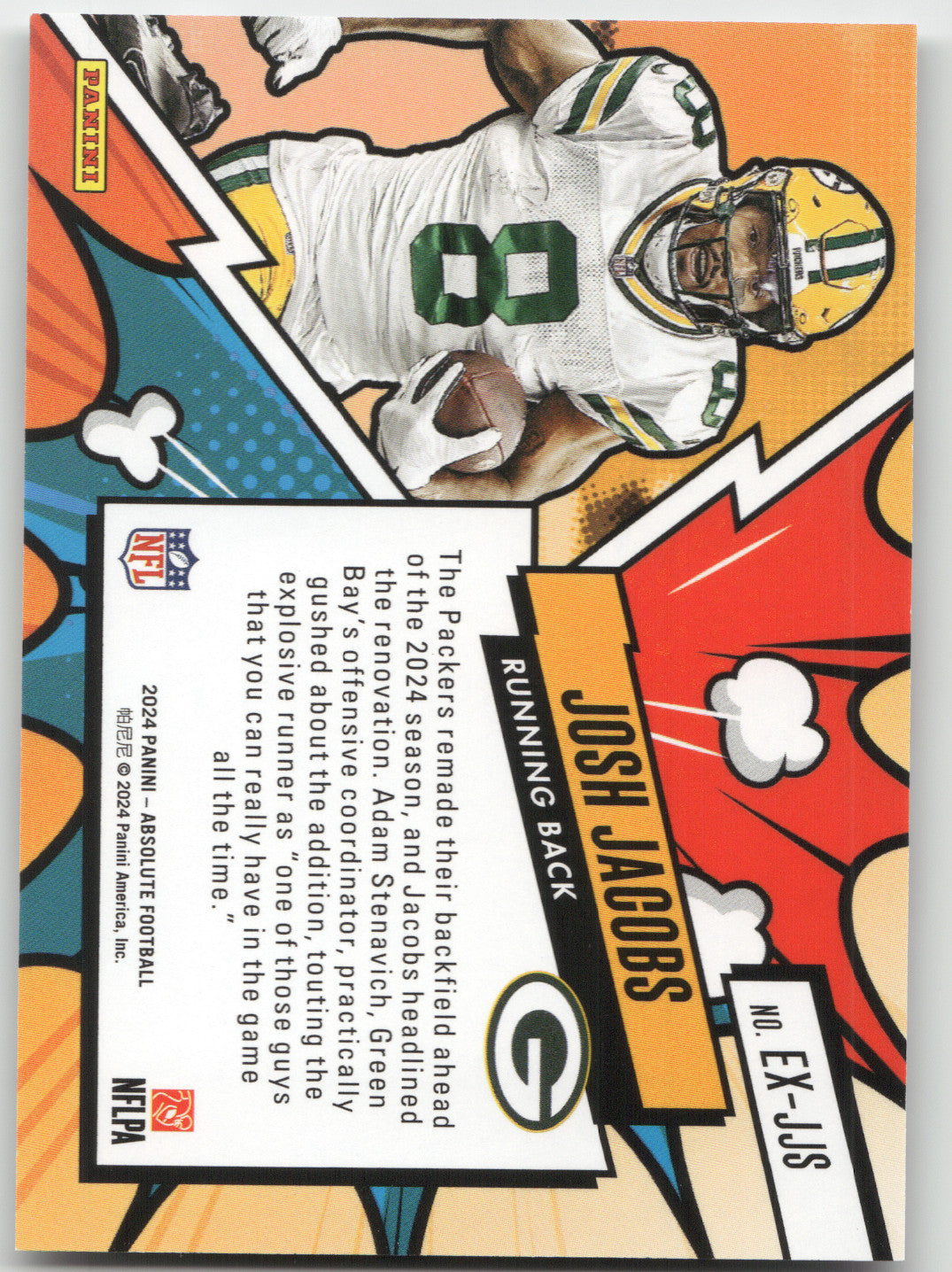 2024 Panini Absolute Football Explosive Josh Jacobs #EX-JJS