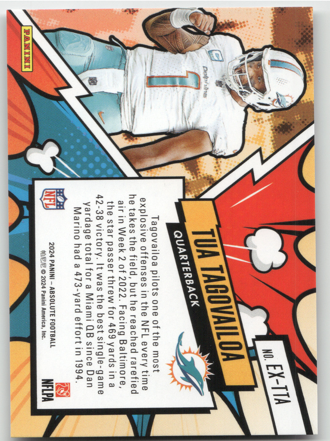 2024 Panini Absolute Explosive Tua Tagovailoa #EX-TTA