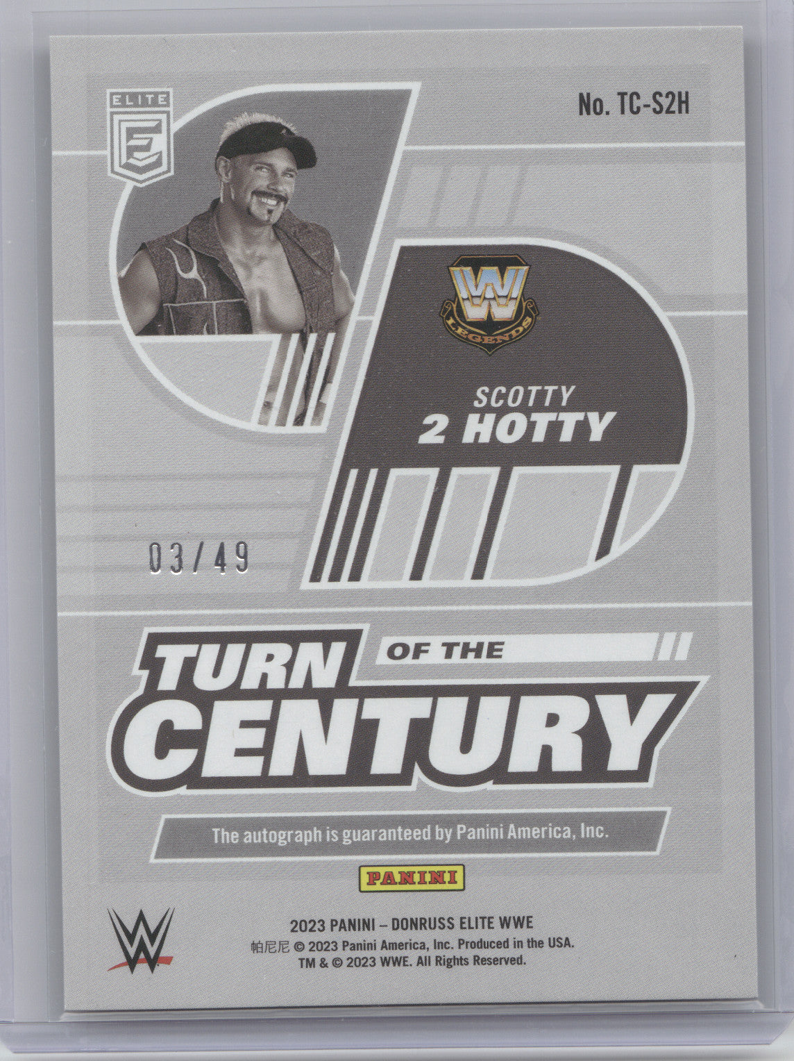 2023 Panini Donruss Elite WWE Turn of the Century Scotty 2 Hotty #TC-S2H 03/49