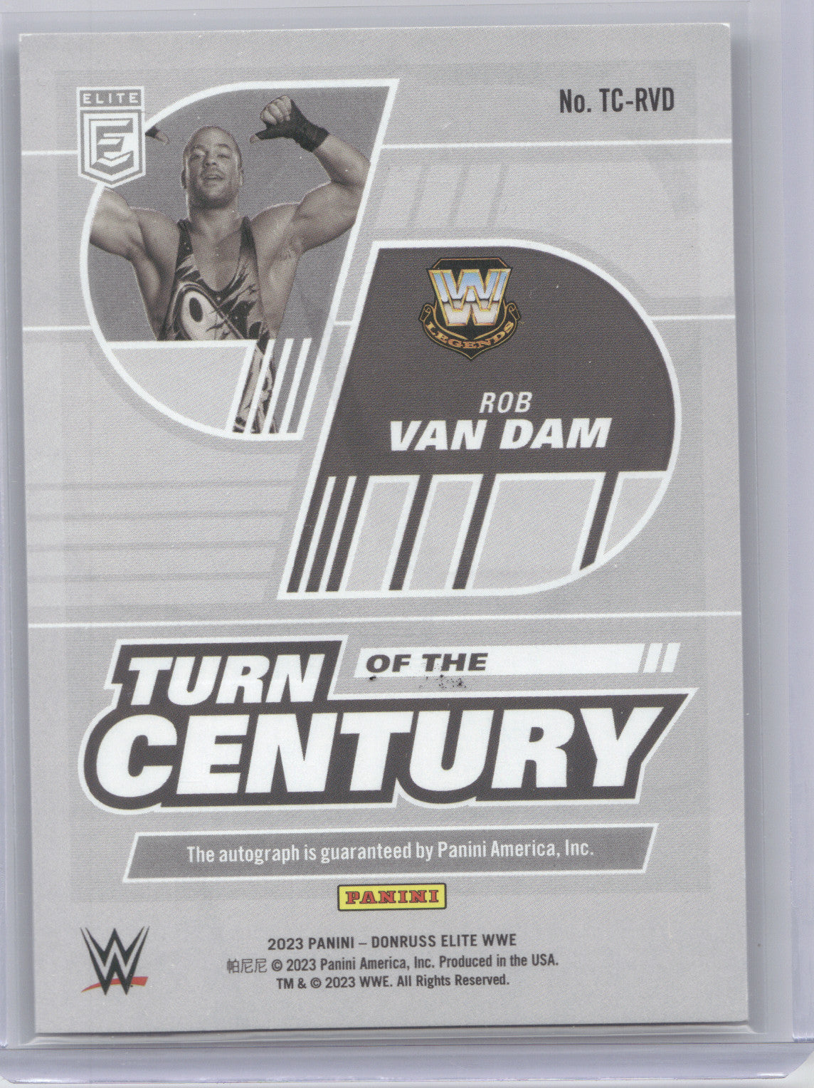 2023 Panini Donruss Elite WWE Turn of the Century Rob Van Dam #TC-RVD Autograph