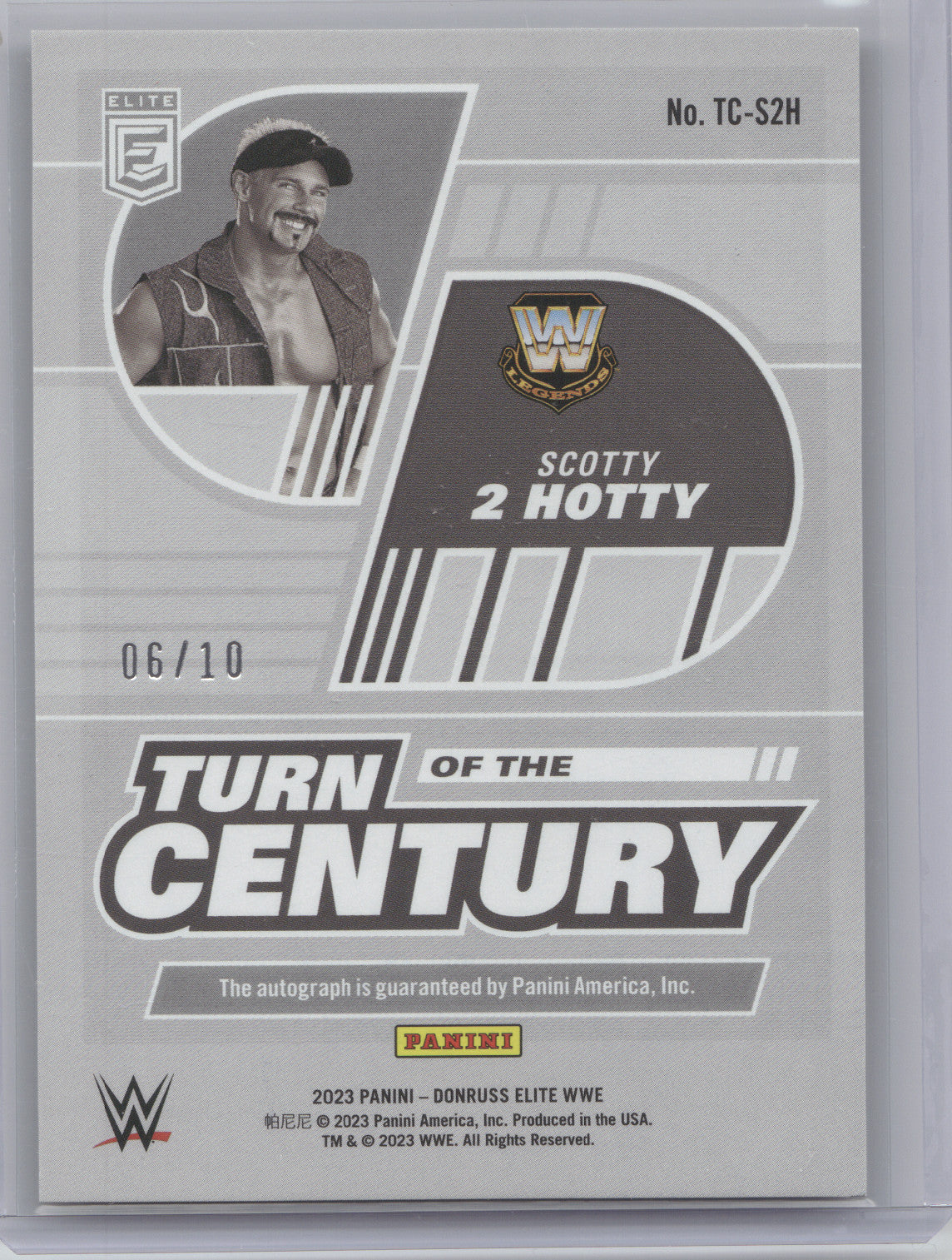 2023 Donruss Elite Turn of the Century Signatures Scotty 2 Hotty #S2H Gold 06/10