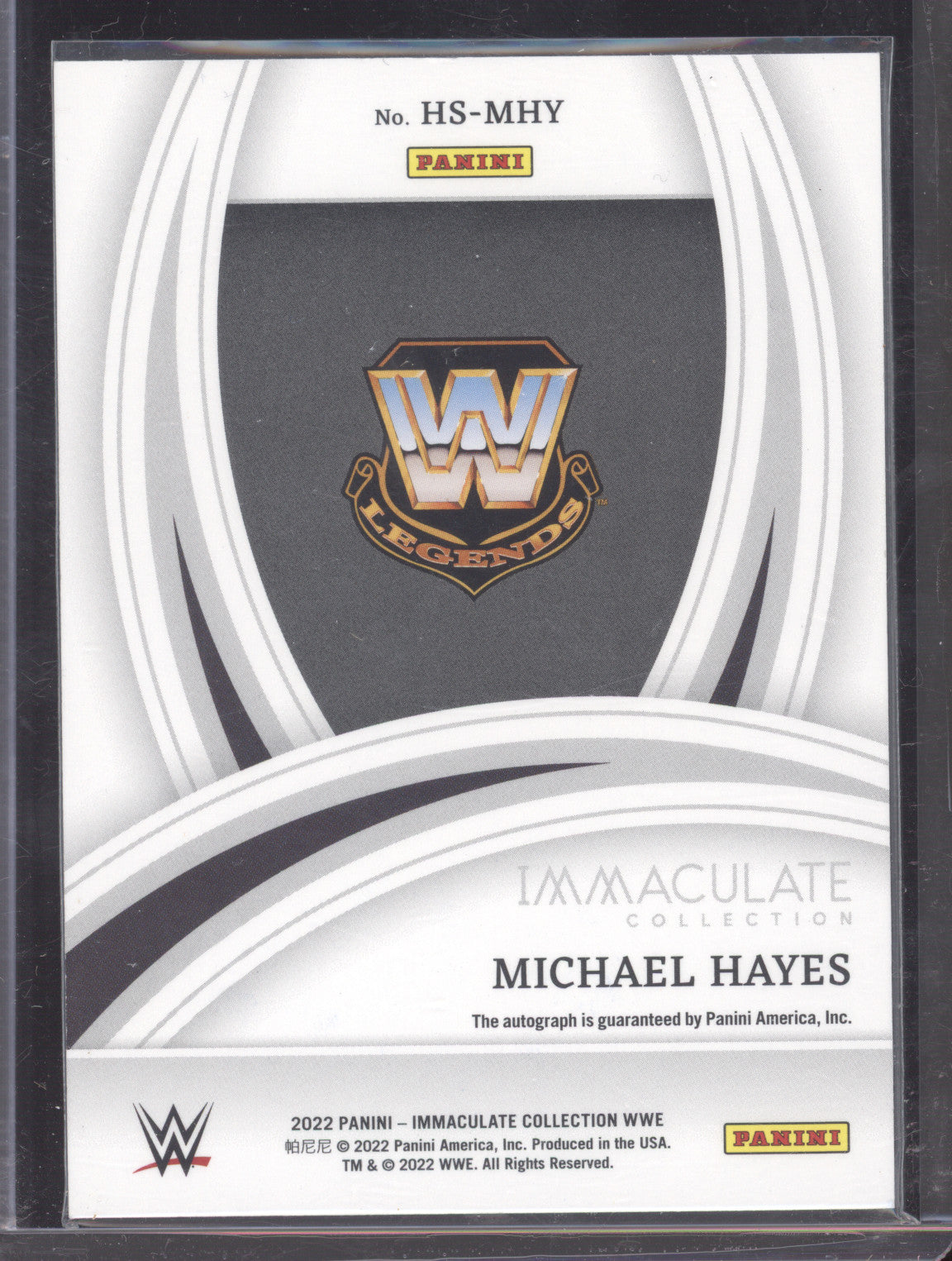 2022 Panini Immaculate Collection Heralded Signatures Michael Hayes #HSMHY 19/99