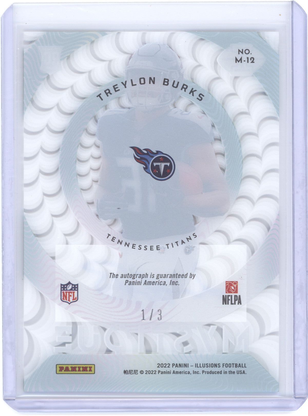 2022 Panini Illusions Mystique Treylon Burks #M-12 1/3 RC