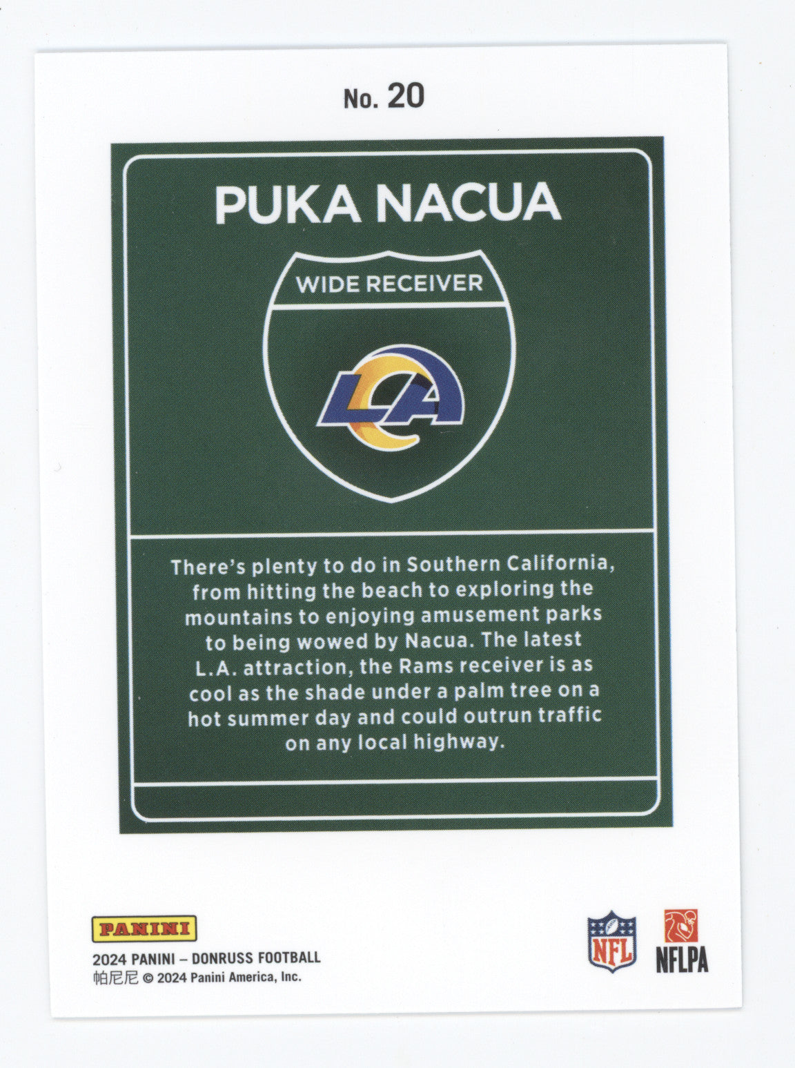 2024 Panini Donruss Downtown Puka Nacua #20