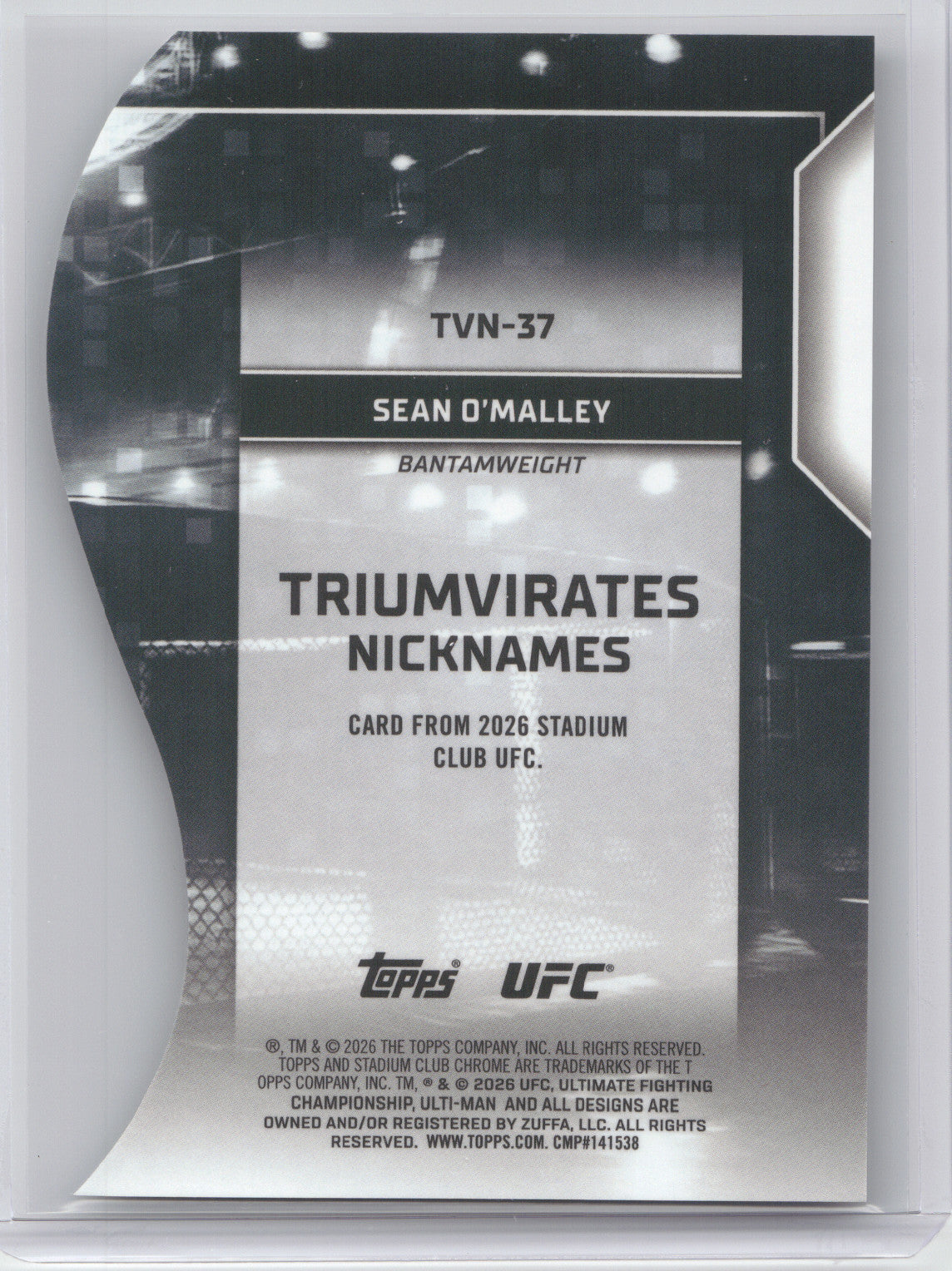 2026 Topps Stadium Club Chrome UFC Triumvirates Nicknames Sean O'Malley #TVN-37