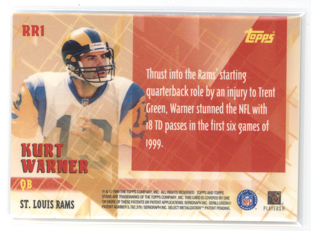 1999 Topps Stars Rookie Relic Kurt Warner #RR1 Memorabilia