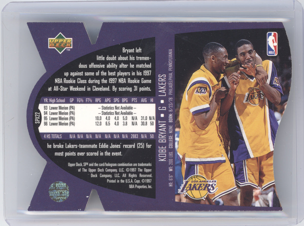 1997 Upper Deck SPx Kobe Bryant #SPX22