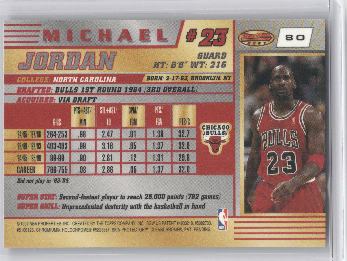 1996 Bowman's Best Michael Jordan #80
