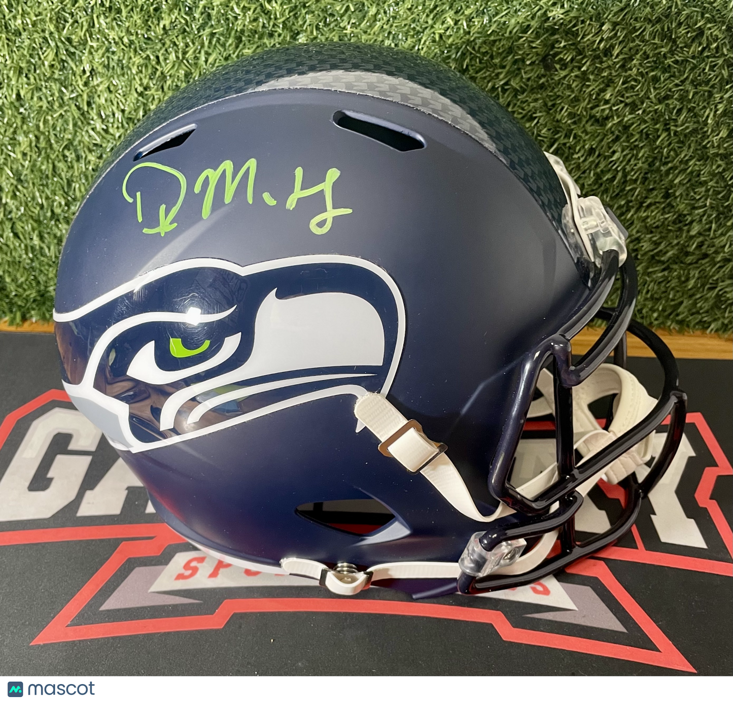 DK Metcalf Seattle Seahawks Autographed Replica Full Size Football Helmet