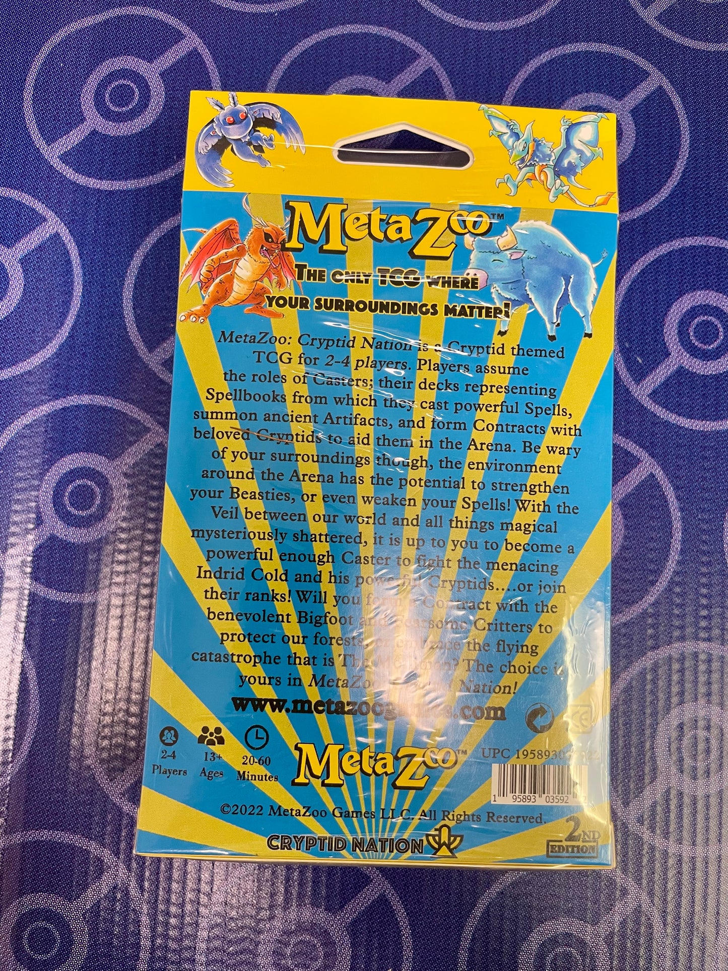 Meta Zoo Cryptid Nation 2nd Edition Hanger Box (3 Booster Packs)