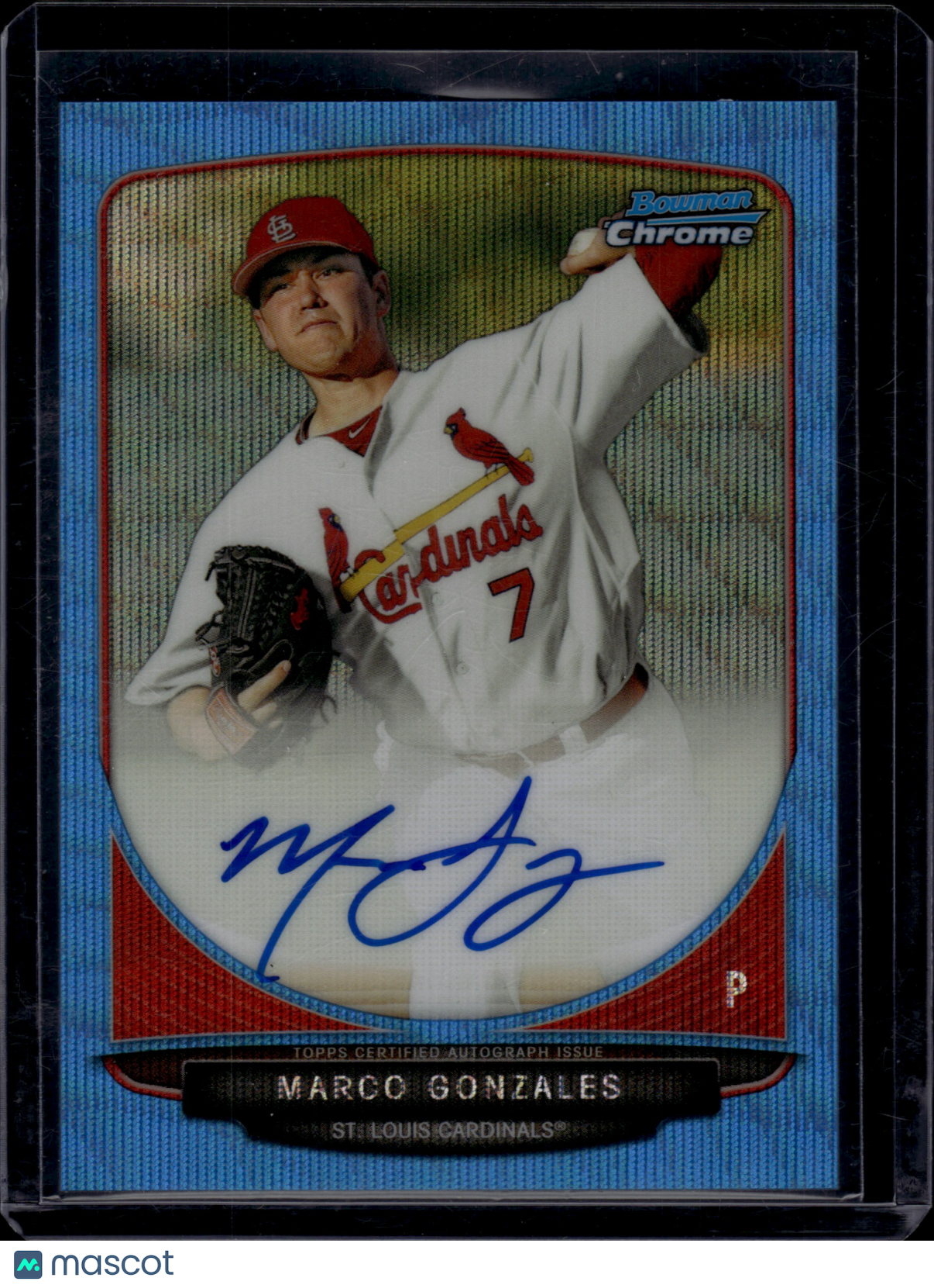 2014 Bowman Chrome Marco Gonzales #BCA-MG 12/50