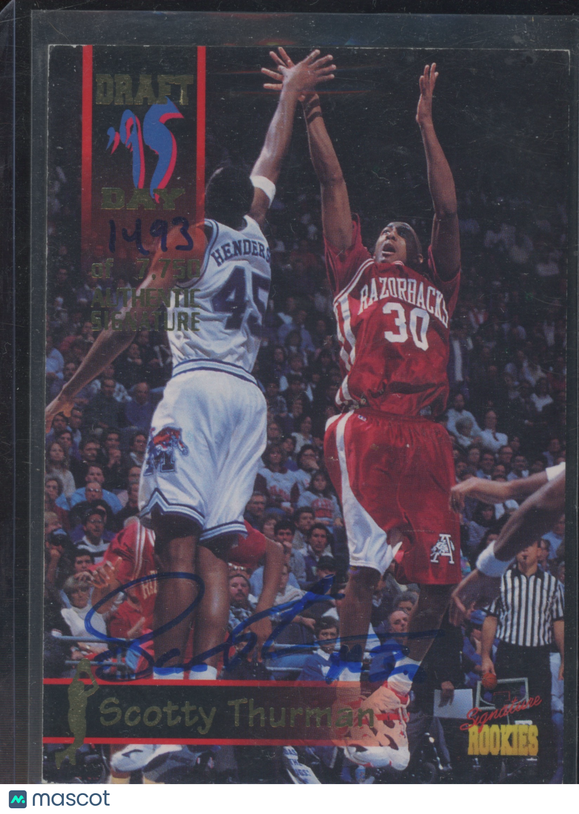 1995 Classic Draft Picks Scotty Thurman #25 Auto