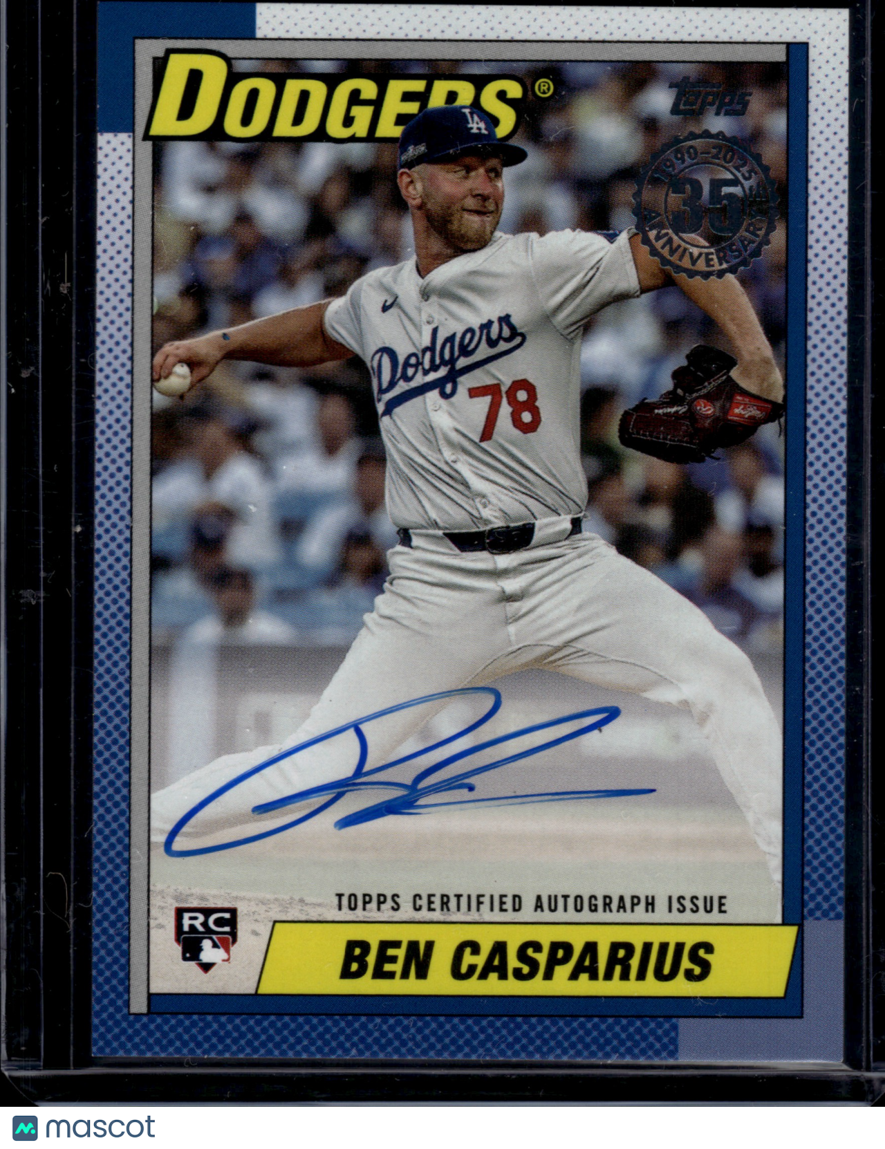 2025 Topps 1990 Topps Baseball Autograph Ben Casparius #90B2-BCA RC