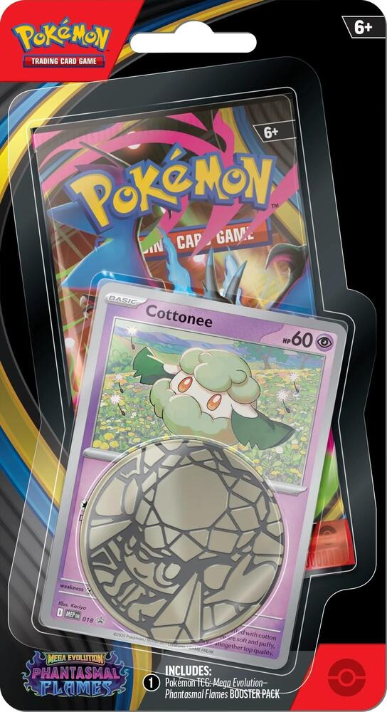 Pokemon Phantasmal Flames Single Pack Blister Whimsicott / Cottonee