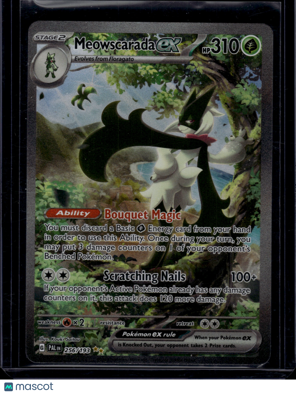 2023 Pokemon Paldea Evolved Meowscarada ex #256/193