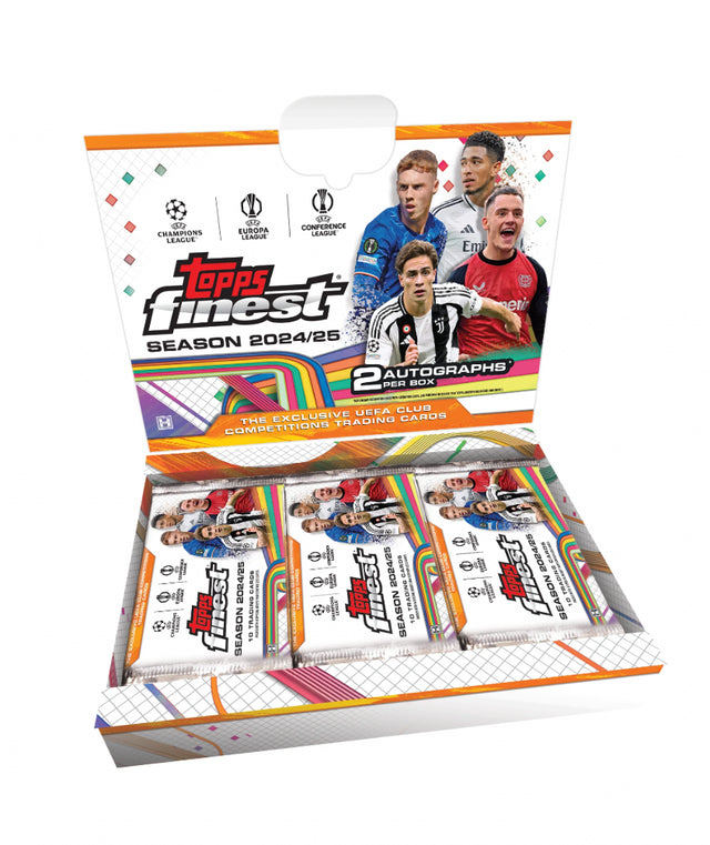 2024-25 Topps UEFA Club Competitions Finest Soccer Hobby Box