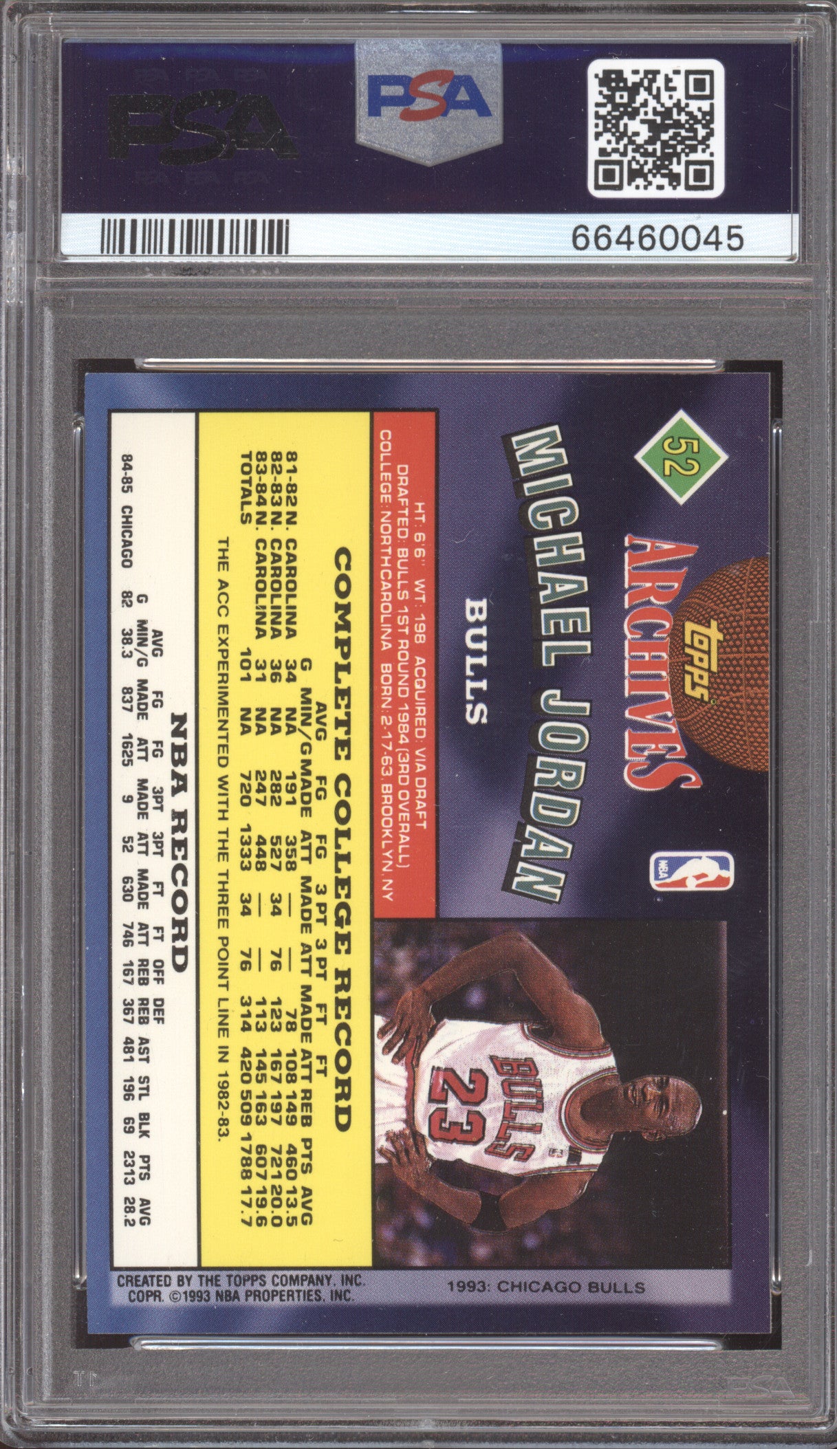 1992 Topps Archives Michael Jordan #52 PSA 9