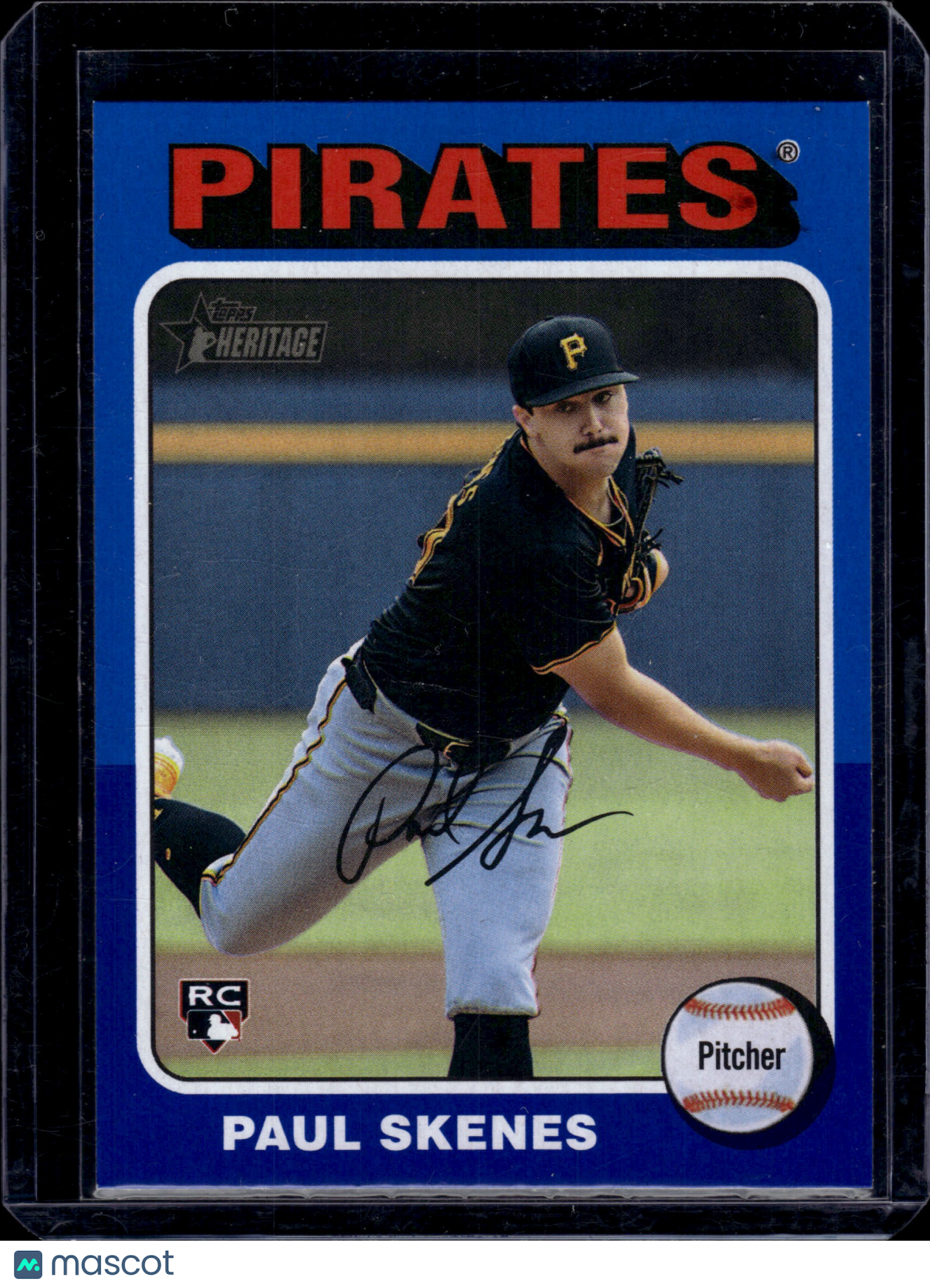 2024 Topps Heritage Paul Skenes #594 Blue RC