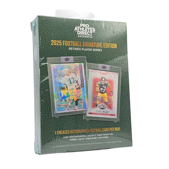 2025 Pro Athletes Direct Retired Player Signature Edition Football Box
