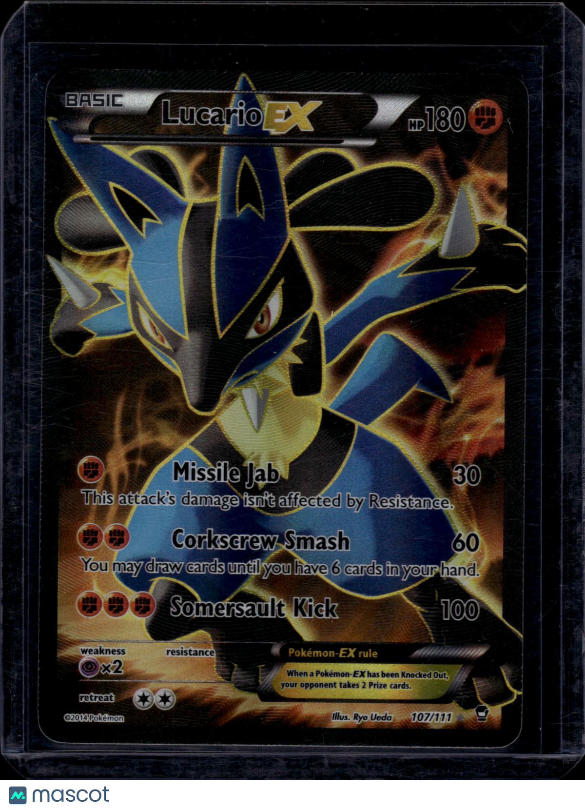 2014 Pokemon XY Furious Fists Lucario #107/111