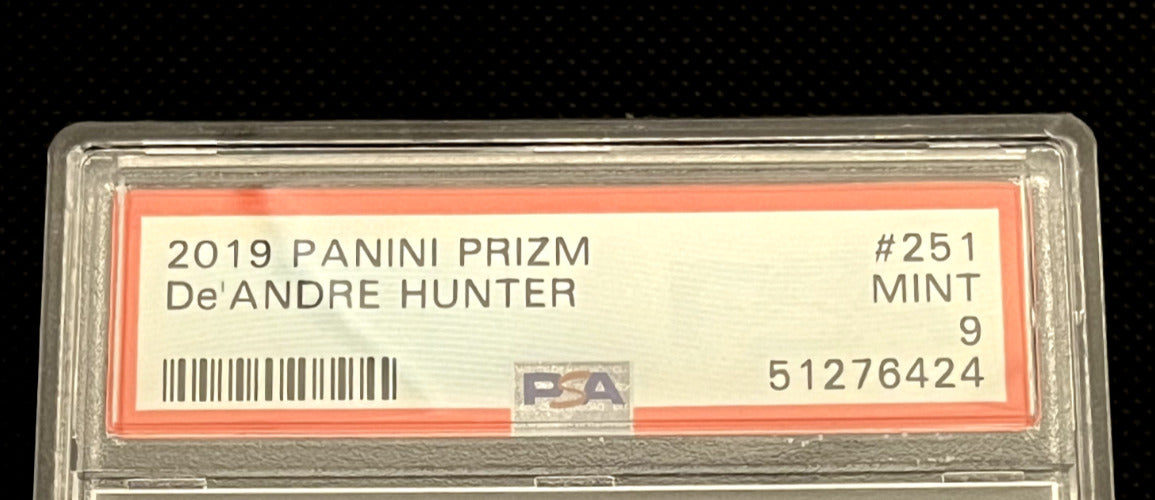 2019 Panini Prizm DeAndre Hunter RC #251 PSA 9 Rookie Card
