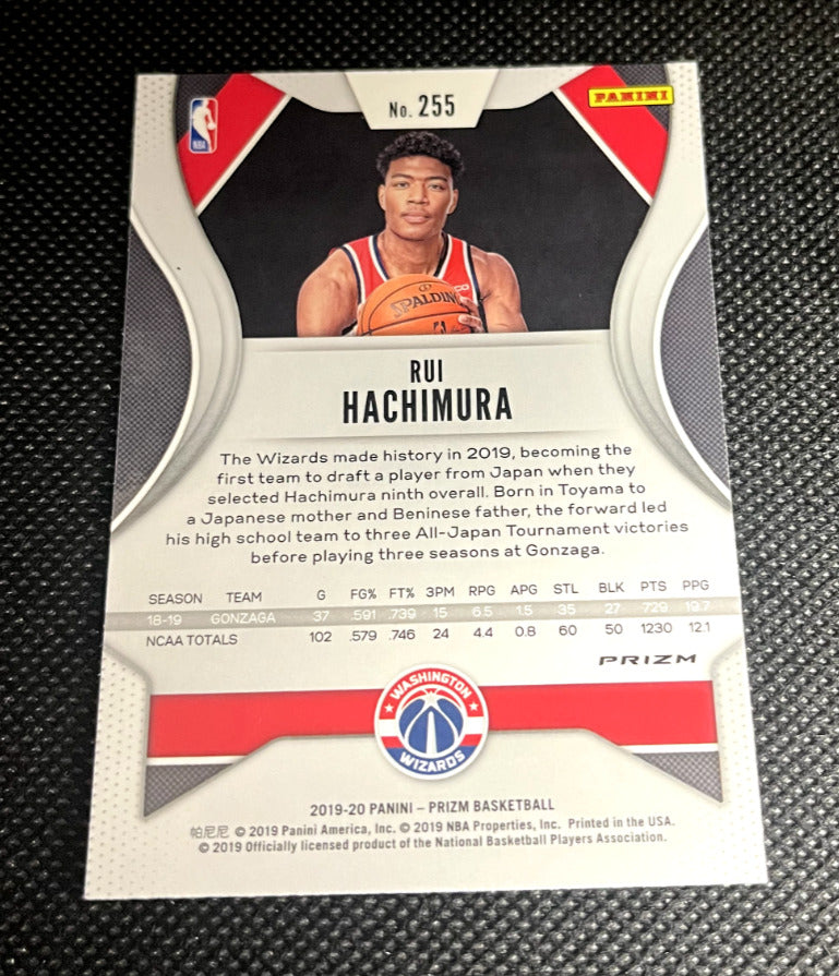2019-20 Prizm Rui Hachimura Red White Blue Prizm Rookie