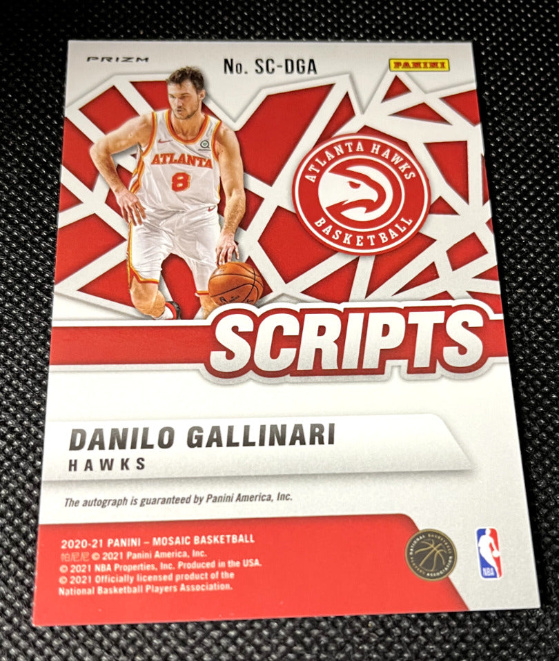 2020-21 Panini Mosaic Scripts Danilo Gallinari Autograph