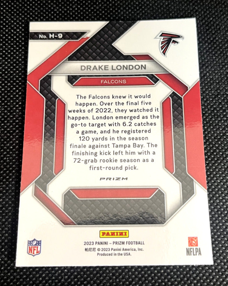 2023 Panini Prizm Football Drake London Emergent No Huddle
