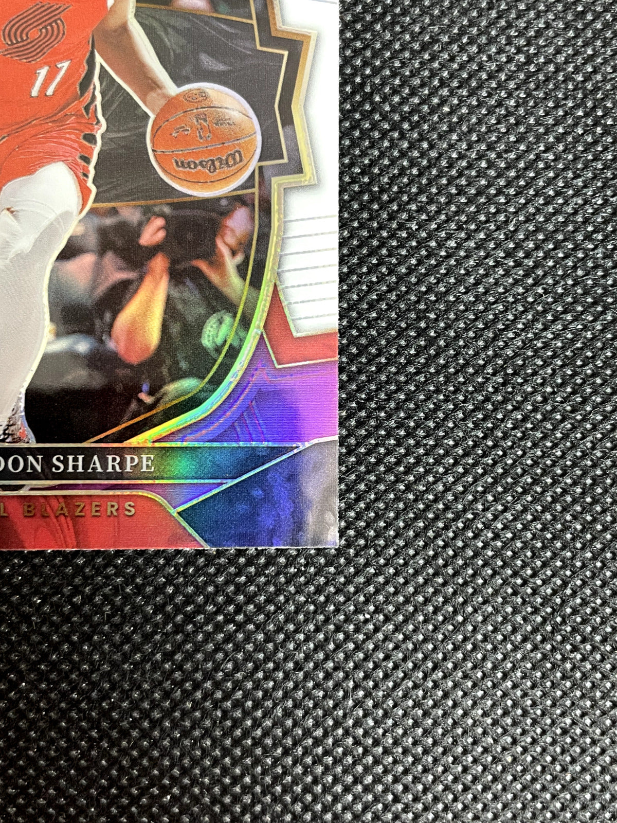 2022-23 Panini Select Shaedon Sharpe Green White Purple Prizm Rookie