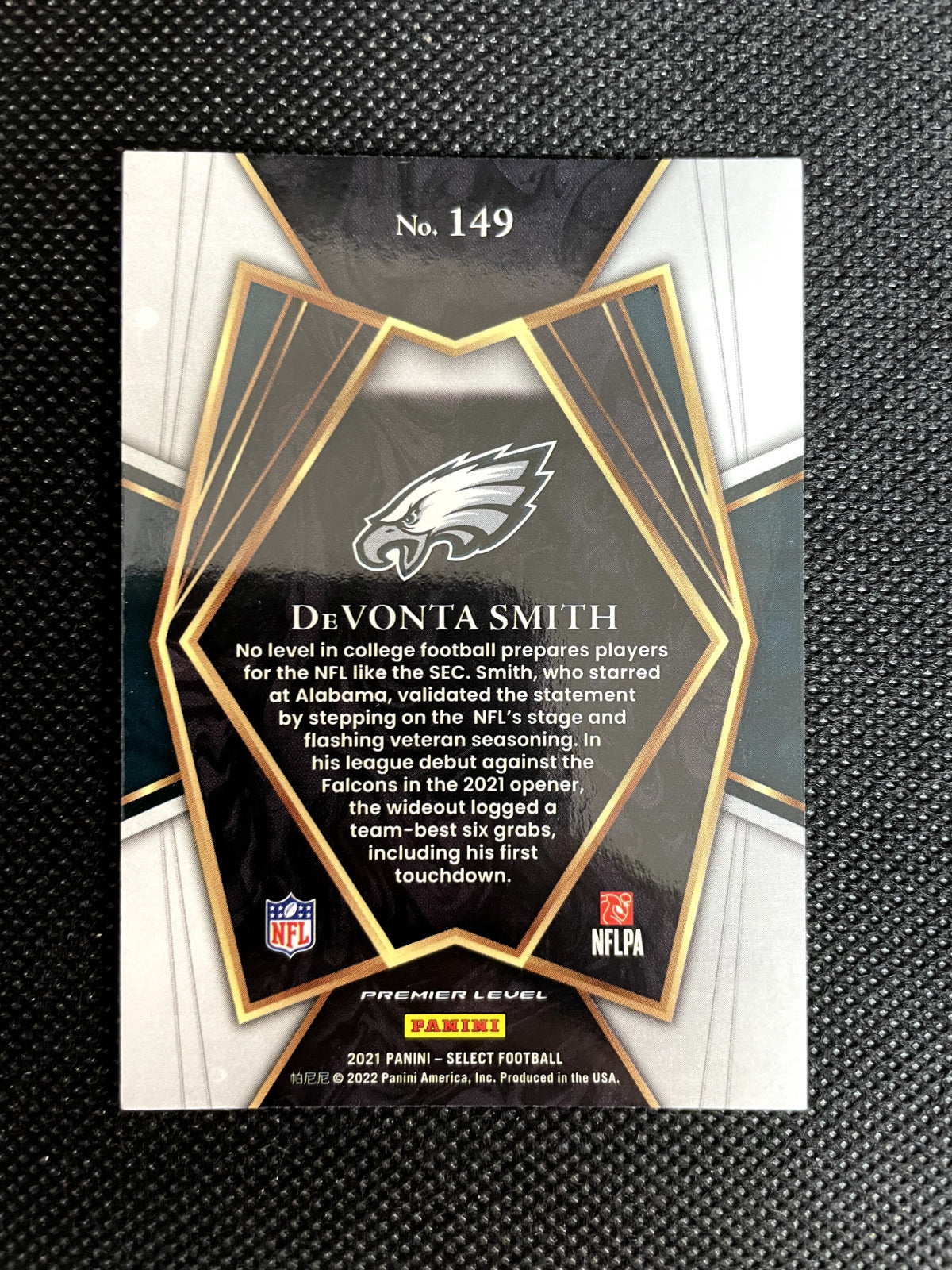 2021 Select Devonta Smith Premier Level Rookie