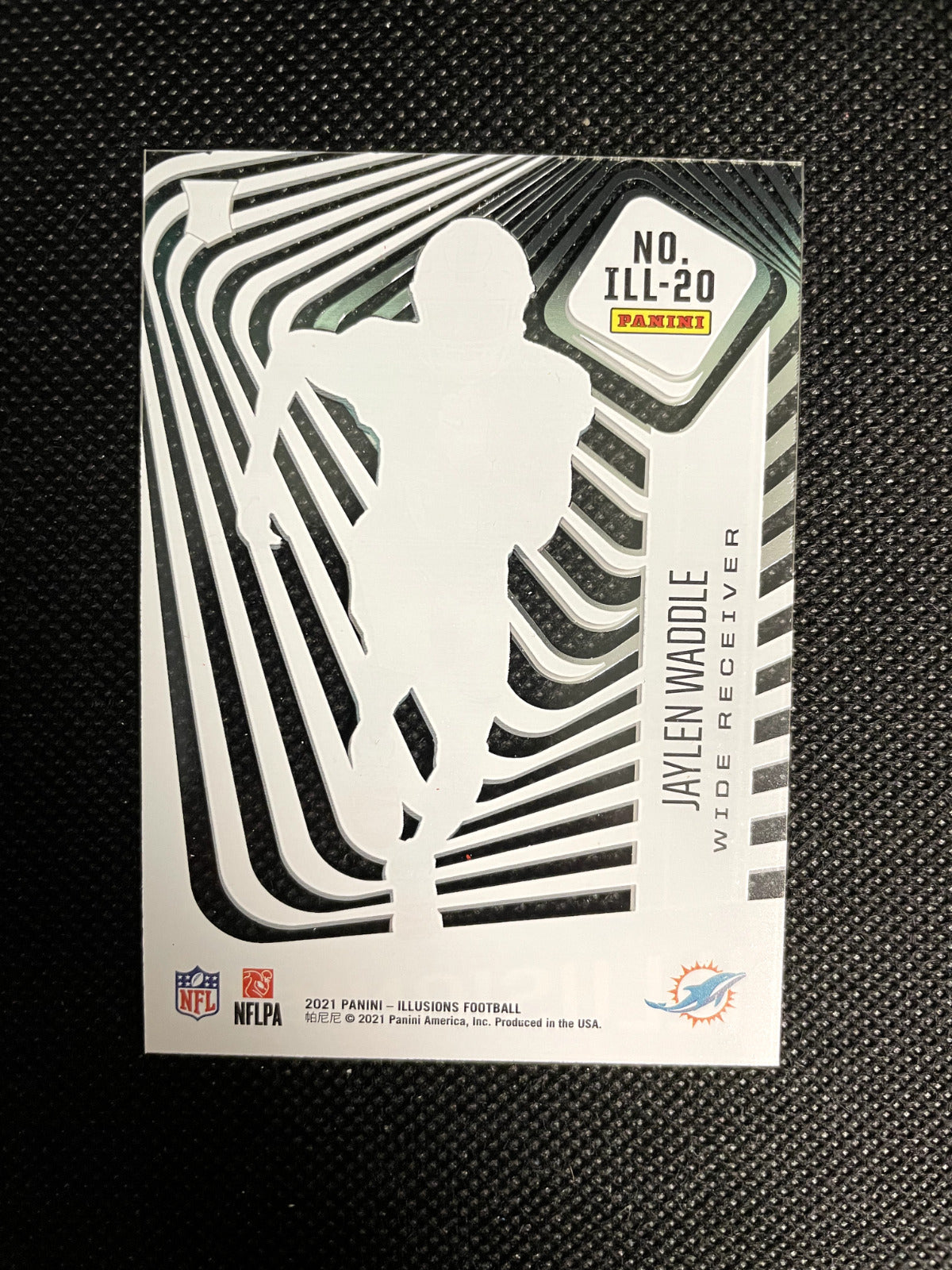 2021 Jaylen Waddle Panini Illusions Illusionists Dolphins