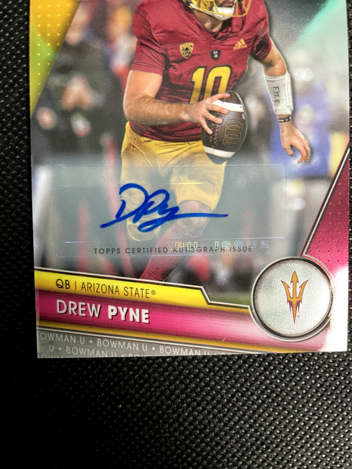 2023 Bowman U Drew Pyne 1st Chrome University Arizona State Rookie