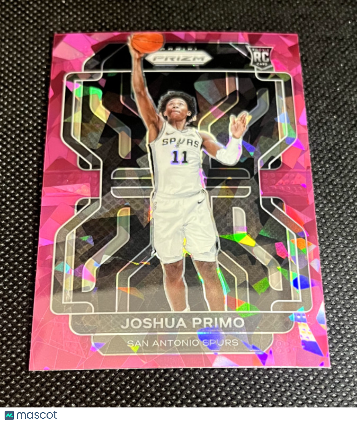 2021-22 Prizm Joshua Primo Pink Cracked Ice Prizm Rookie
