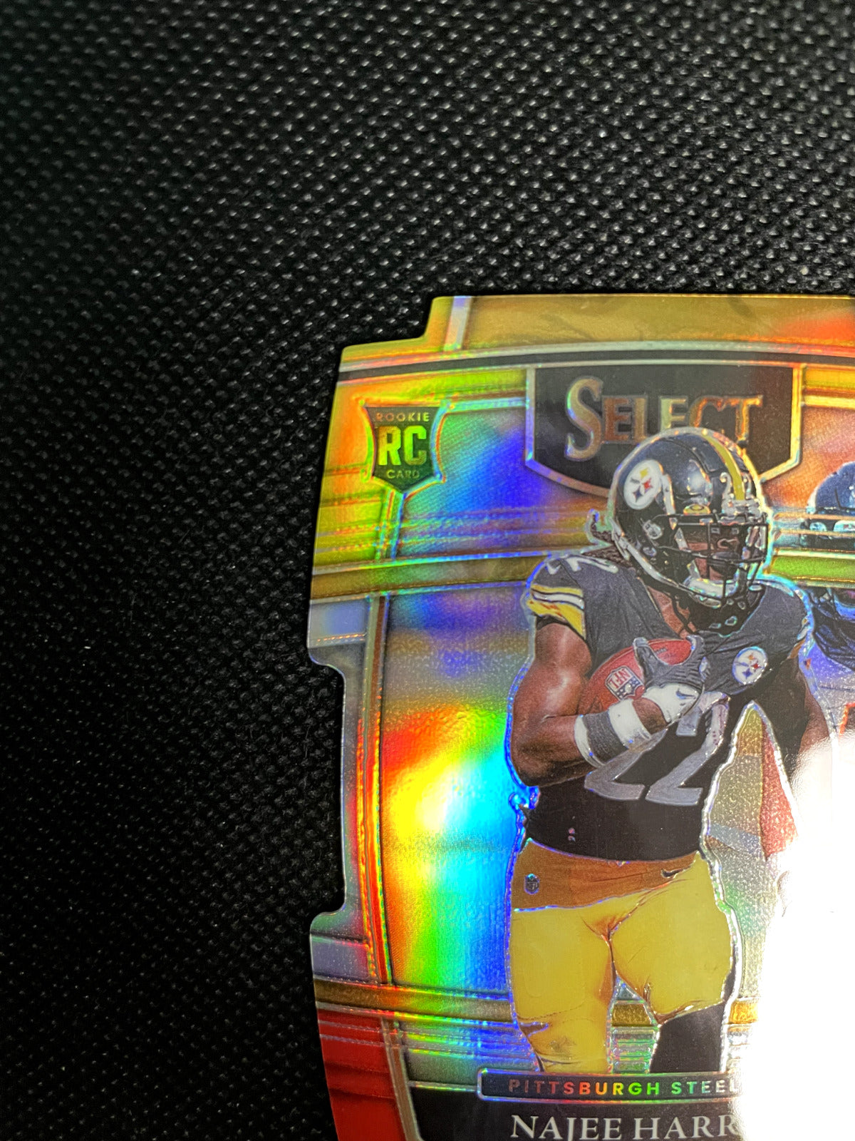 2021 Najee Harris Select Red/Yellow Prizm Die-Cut Concourse Steelers Rookie