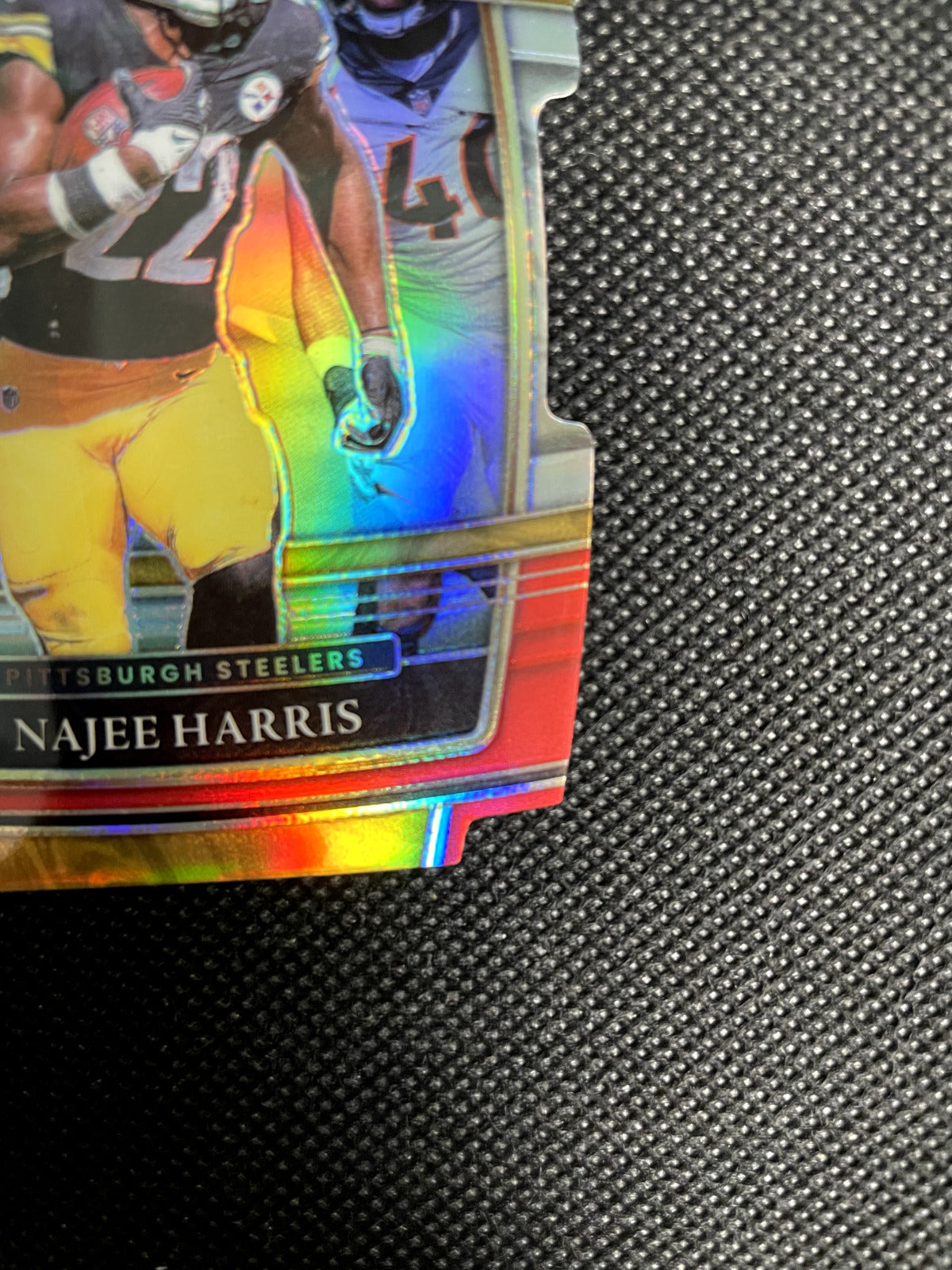 2021 Najee Harris Select Red/Yellow Prizm Die-Cut Concourse Steelers Rookie