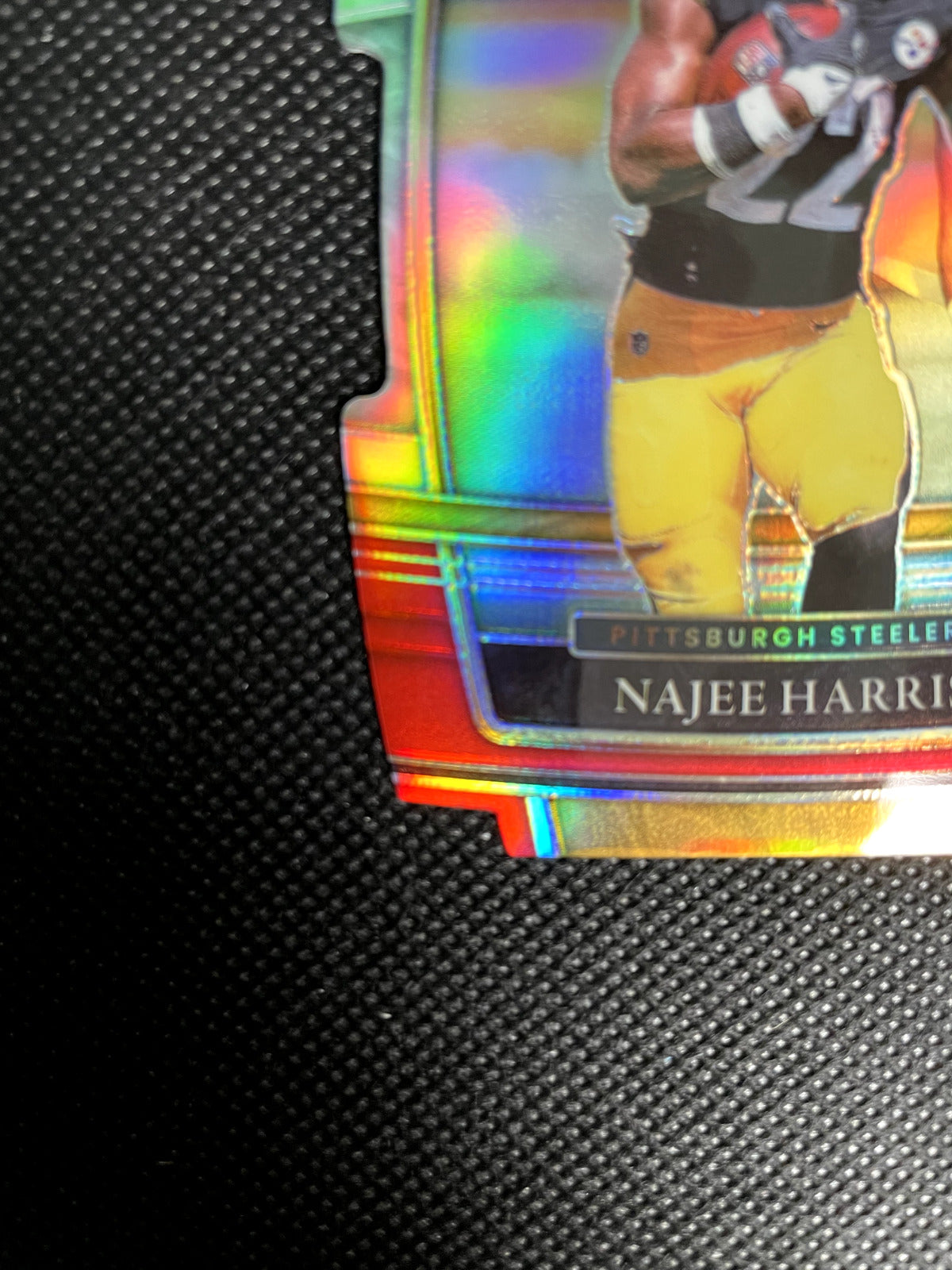 2021 Najee Harris Select Red/Yellow Prizm Die-Cut Concourse Steelers Rookie