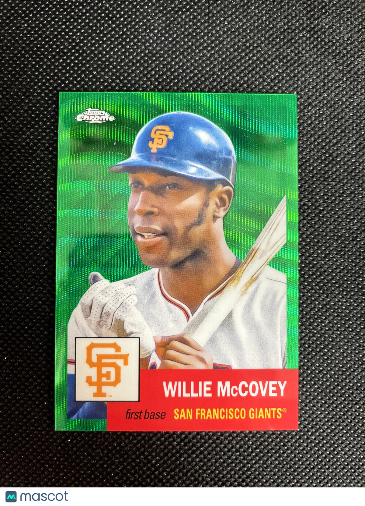 2022 Topps Chrome Platinum 16/99 Willie McCovey Green Wave Refractor