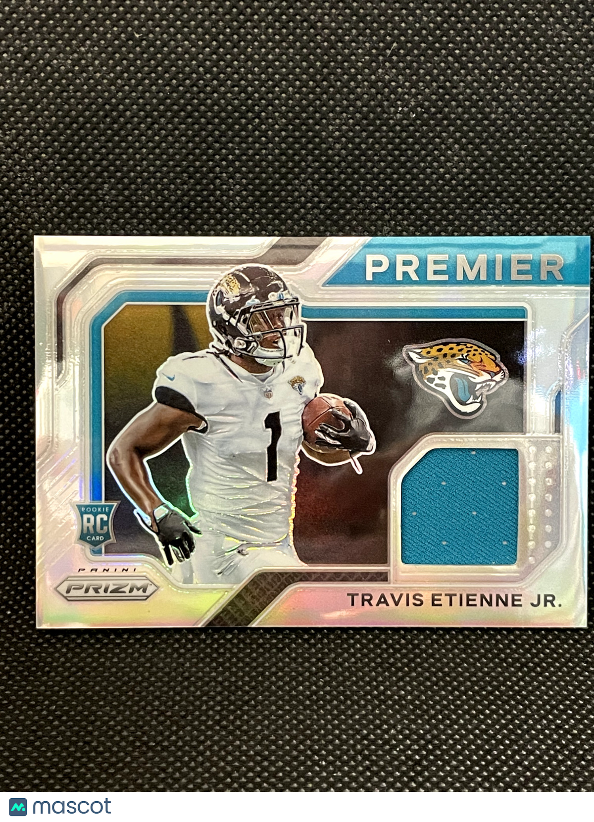 2021 Panini Prizm Travis Etienne Jr Premier Jersey Patch Rookie Silver