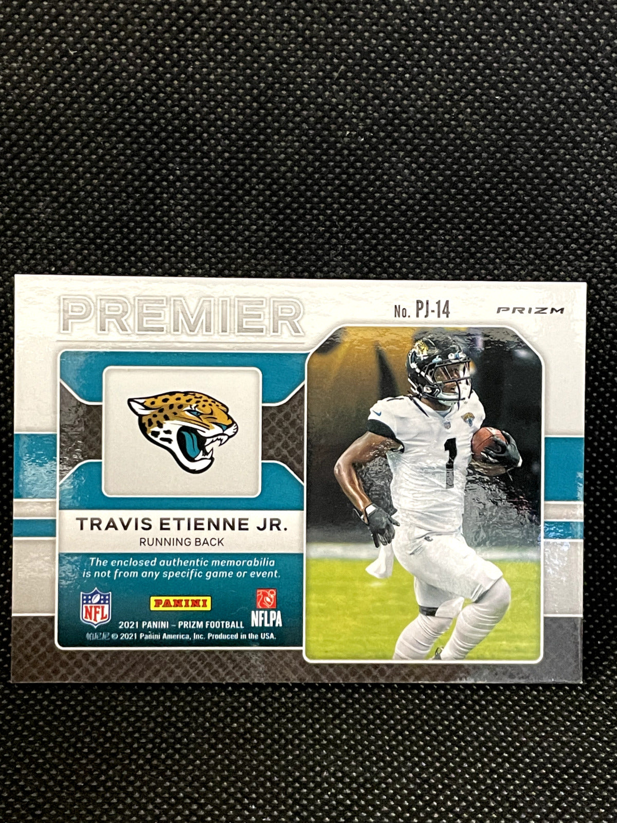 2021 Panini Prizm Travis Etienne Jr Premier Jersey Patch Rookie Silver
