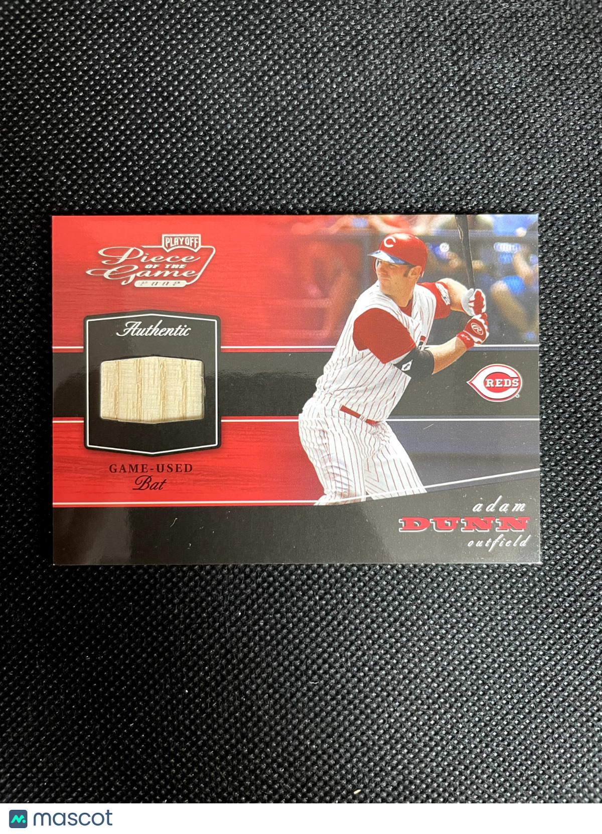 Adam Dunn 2002 Piece Of The Game Bat Relic Card