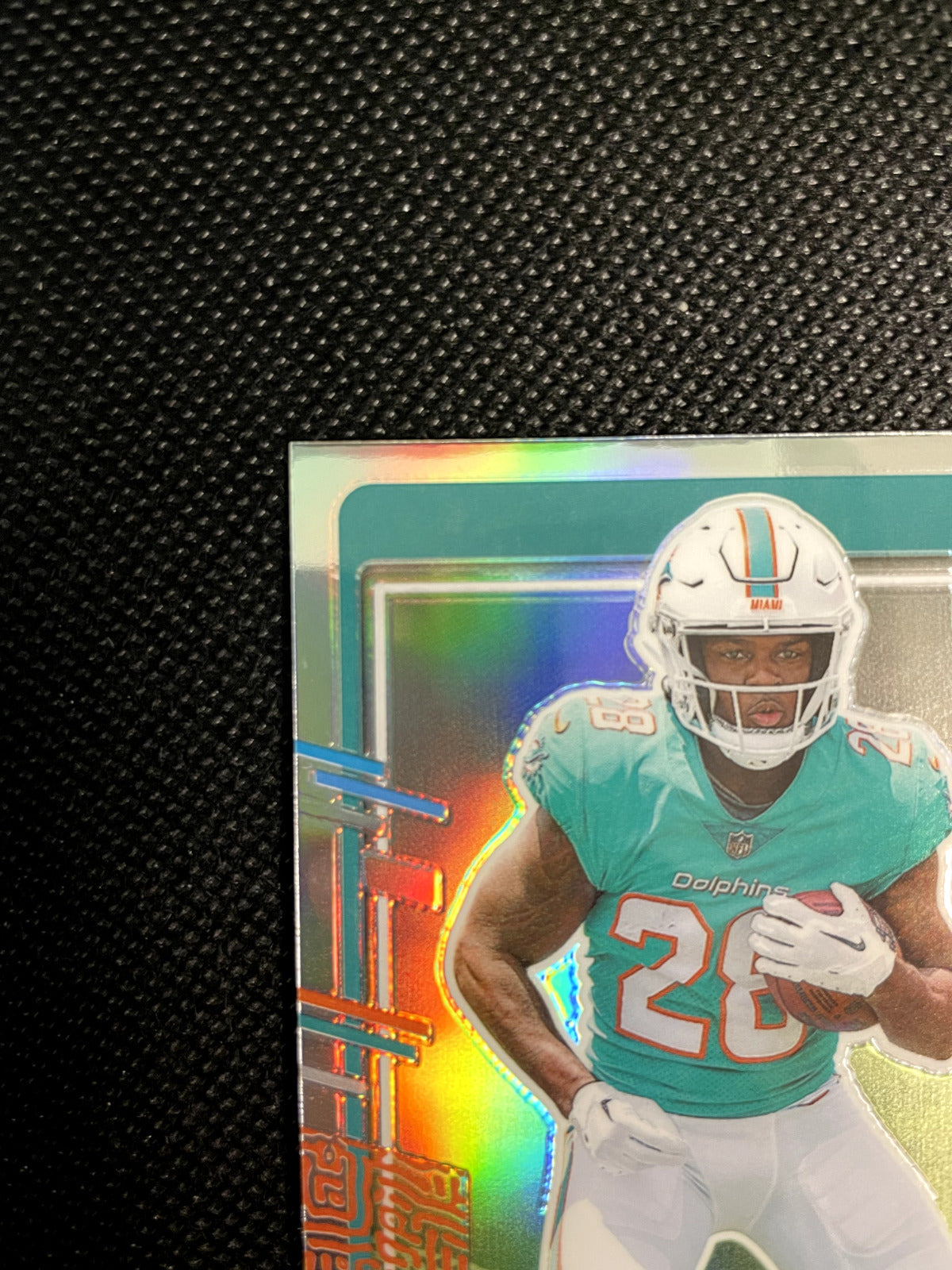 2023 Devon Achane Donruss Optic Preview Rated Rookie Silver Holo Dolphins