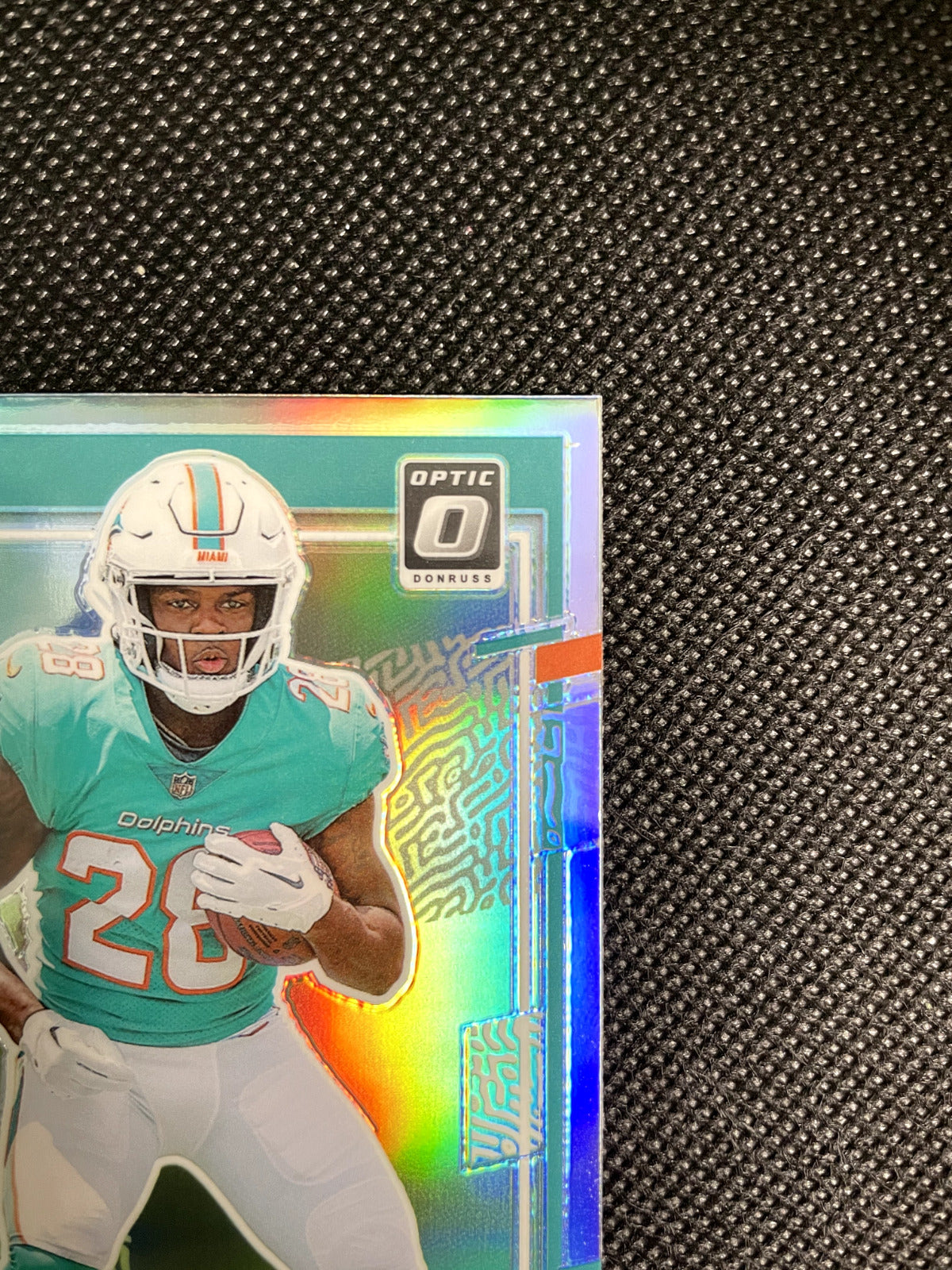 2023 Devon Achane Donruss Optic Preview Rated Rookie Silver Holo Dolphins